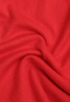Czerwony Sweter z Bawełną w Minimalistycznym Stylu Radeken