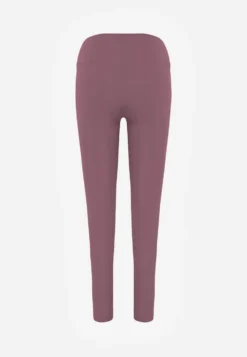 Fioletowe Legginsy Basic z Modelującą Wstawką w Pasie Liacan