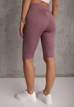 Fioletowe Szorty Bikery High Waist z Wyszczuplającym Pasem Briarrose