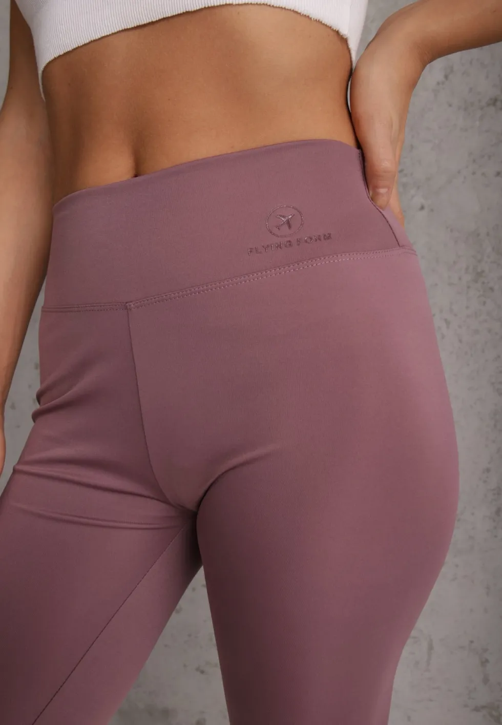 Fioletowe Szorty Bikery High Waist z Wyszczuplającym Pasem Briarrose