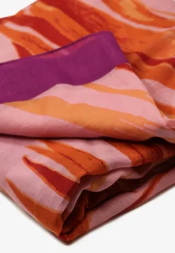 Fioletowo-Różowy Bawełniany Szalik w Print Jellala