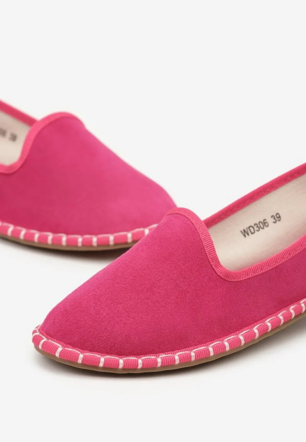 Fuksjowe Espadryle Balerinki z Przeszyciami Firalissea