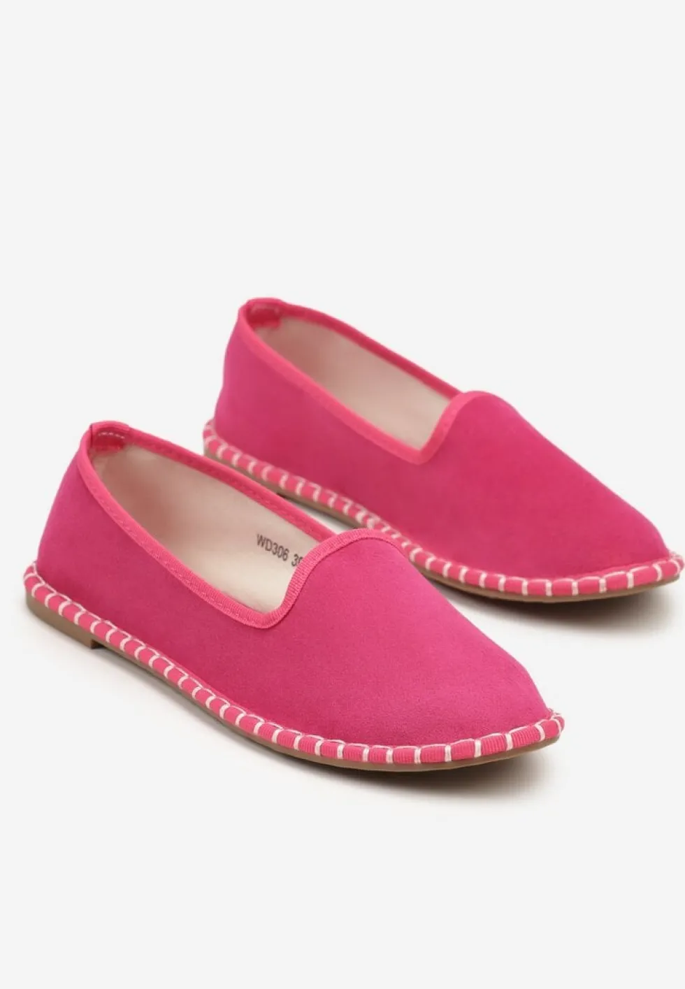 Fuksjowe Espadryle Balerinki z Przeszyciami Firalissea