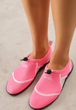 Fuksjowo-Białe Wsuwane Buty Sportowe do Wody z Elastyczną Cholewką Vetilore