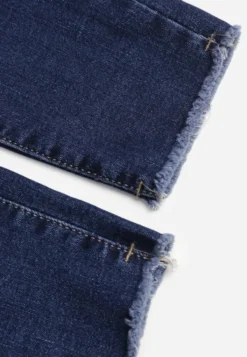 Granatowe Jeansy Skinny High Waist Vivizo