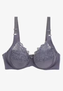 Granatowy Biustonosz Typu Full Cup Vikiirona