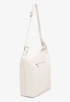 Jasnobeżowa Torebka Hobo z Regulowanym Paskiem Crossbody Tenovesa