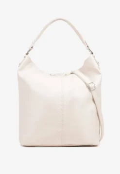 Jasnobeżowa Torebka Hobo z Regulowanym Paskiem Crossbody Tenovesa