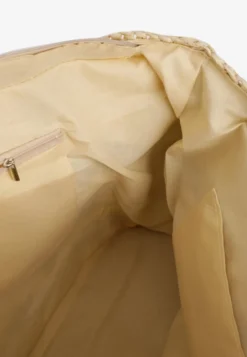 Jasnobeżowa Torebka na Rączkach w Stylu Boho i Plecionki Torpia