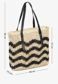 Jasnobeżowa Torebka na Rączkach w Stylu Boho i Plecionki Torpia
