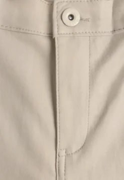 Jasnobeżowe Spodnie z Imitacji Skóry o Fasonie Skinny Sonowa