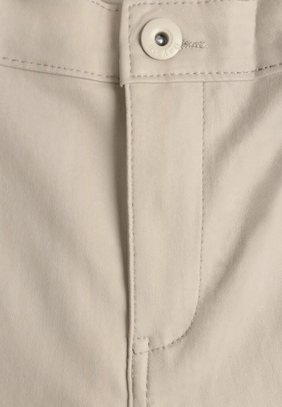 Jasnobeżowe Spodnie z Imitacji Skóry o Fasonie Skinny Sonowa