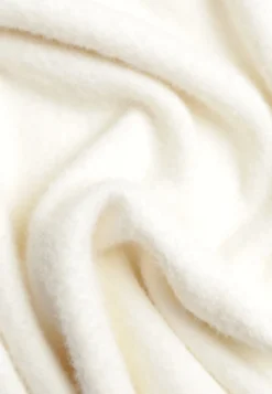 Jasnobeżowy Sweter Oversize z Bawełną i Wełną Typu Basic Oseani