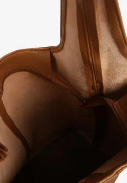 Jasnobrązowa Klasyczna Torebka Hobo z Kosmetyczką i Paskiem Crossbody Fesulea