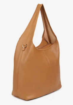 Jasnobrązowa Klasyczna Torebka Hobo z Kosmetyczką i Paskiem Crossbody Fesulea