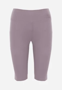 Jasnofioletowe Szorty Bikery High Waist z Wyszczuplającym Pasem Briarrose