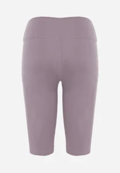 Jasnofioletowe Szorty Bikery High Waist z Wyszczuplającym Pasem Briarrose