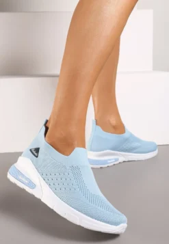 Jasnoniebieskie Buty Sportowe Amathane