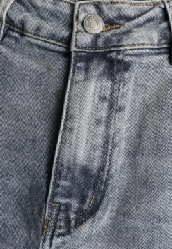 Jasnoniebieskie Jeansy z Bawełny Barrel Leg High Waist Vezorea