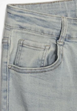 Jasnoniebieskie Szerokie Jeansy High Waist Lanosisa