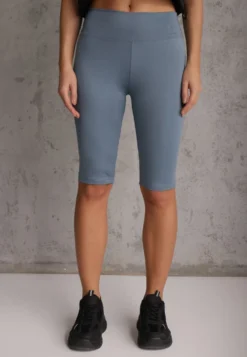 Jasnoniebieskie Szorty Bikery High Waist z Wyszczuplającym Pasem Briarrose
