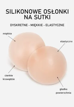 Jasnoróżowy Silikonowy Biustonosz Naklejany Pirenale