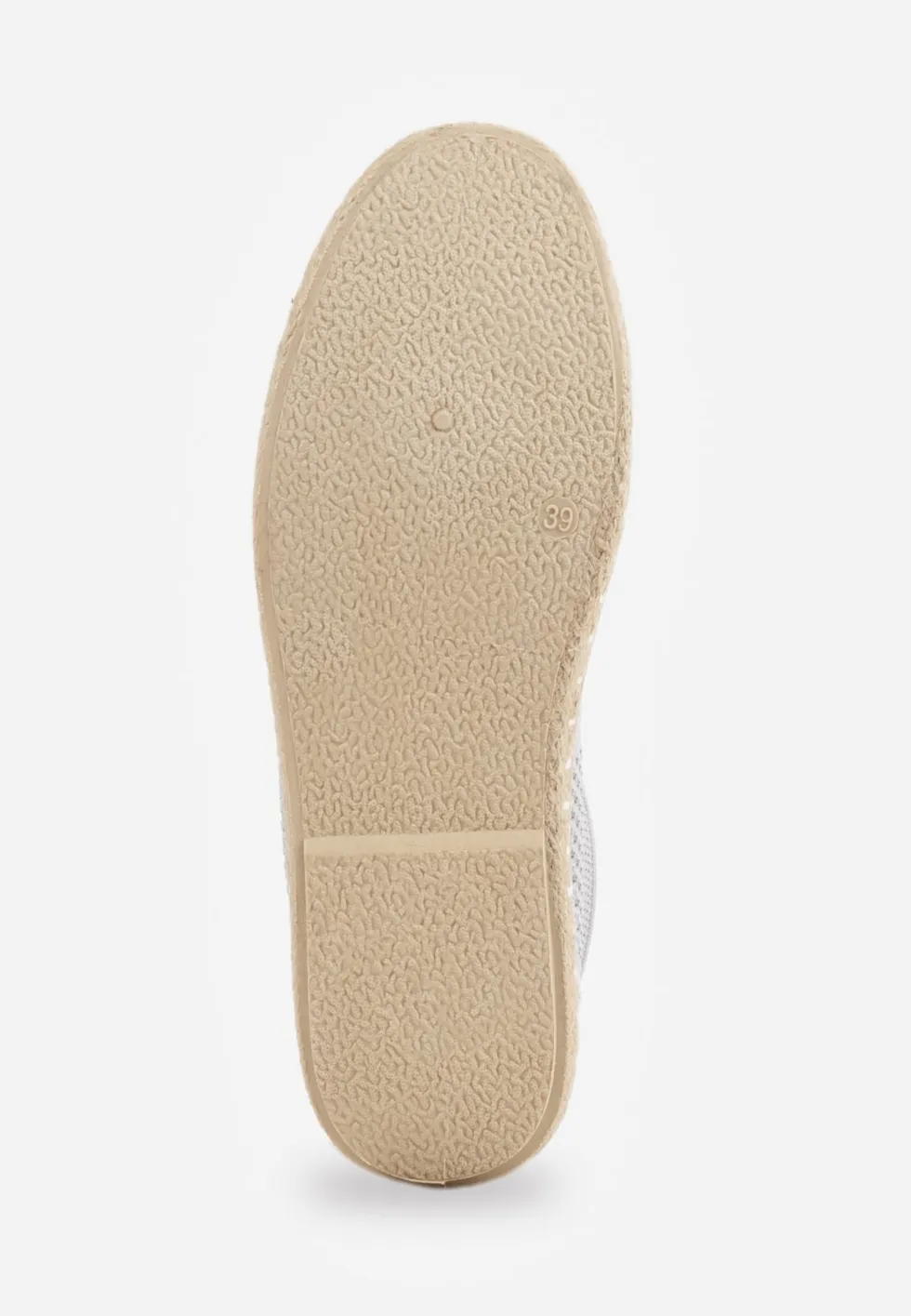 Jasnoszare Espadryle z Plecioną Cholewką przed Kostkę Mokosa