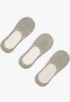 Jasnoszare Skarpety z Bawełny 3-pack Stopki Folenira