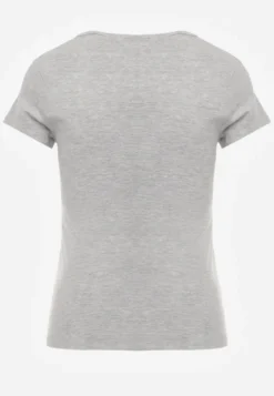 Jasnoszary T-shirt Petomeine