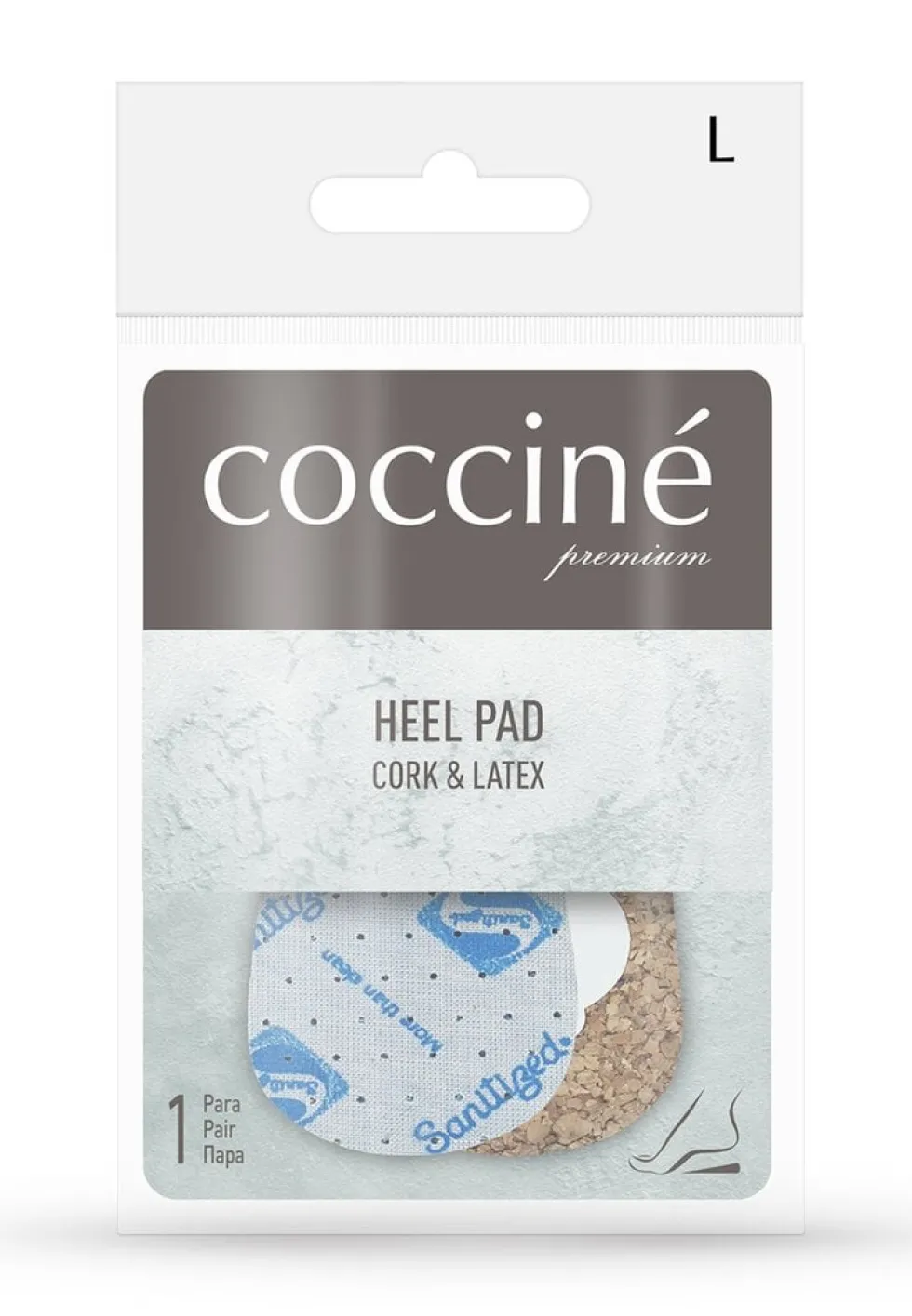 Lateksowe Podpiętki L do Butów z Korkiem Coccine