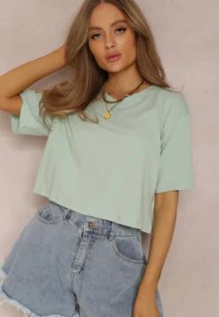 Miętowy T-shirt Phelista