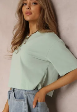 Miętowy T-shirt Phelista