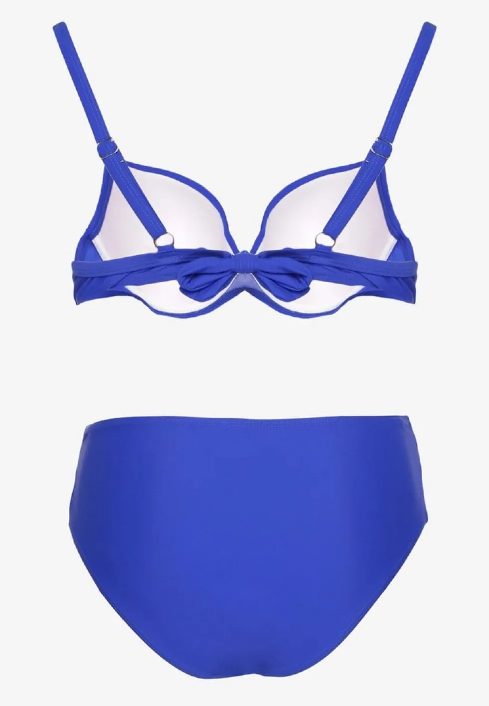Niebieskie Bikini Majtki Figi i Biustonosz z Cyrkoniami Tenumela