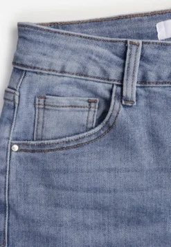 Niebieskie Jeansy Dzwony Bootcut High Waist z Bawełną Urilyss