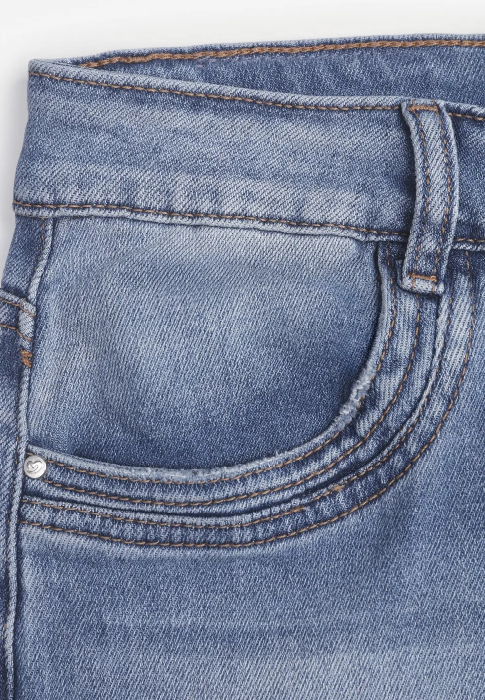 Niebieskie Jeansy High Waist Wide Leg z Bawełną i Domieszką Wiskozy Hirei