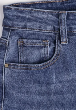 Niebieskie Jeansy o Kroju Balloon High Waist Analerie