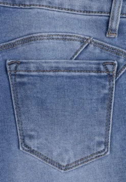 Niebieskie Jeansy Skinny z Bawełną Push-Up Erilessa
