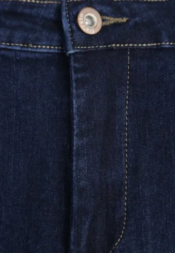 Niebieskie Jeansy Skinny z Postrzępionymi Krawędziami Janitha