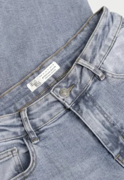 Niebieskie Jeansy Wide Leg Regular Waist z Bawełną i Dodatkiem Wiskozy Jeniemala