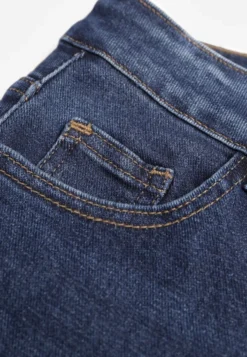 Niebieskie Jeansy Wide Leg Regular Waist z Bawełną i Domieszką Wiskozy Petocea