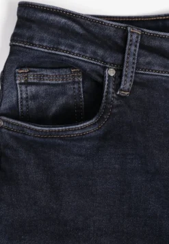 Niebieskie Jeansy z Bawełną o Kroju High Waist Straight Leg Rhaenithe