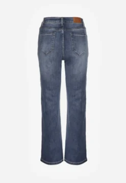 Niebieskie Proste Jeansy Regular Waist Fesalira