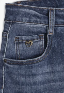 Niebieskie Proste Jeansy Regular Waist Fesalira