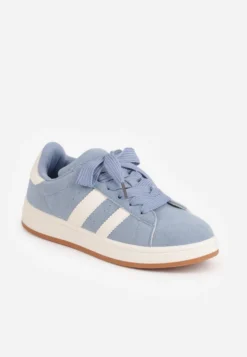 Niebieskie Sneakersy Ozdobione Paskami Dolirenna