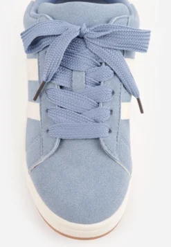 Niebieskie Sneakersy Ozdobione Paskami Dolirenna
