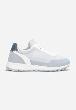 Niebieskie Sznurowane Sneakersy przed Kostkę Kiea
