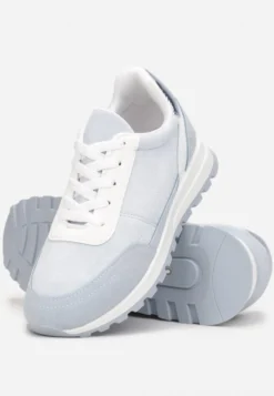 Niebieskie Sznurowane Sneakersy przed Kostkę Kiea