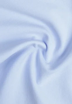 Niebieski Krótki T-shirt Basic z Okrągłym Dekoltem Gresalor