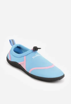 Niebiesko-Fuksjowe Wsuwane Buty Sportowe do Wody z Elastyczną Cholewką Vetilore