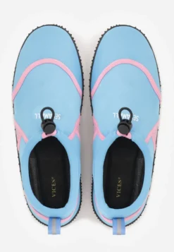Niebiesko-Fuksjowe Wsuwane Buty Sportowe do Wody z Elastyczną Cholewką Vetilore